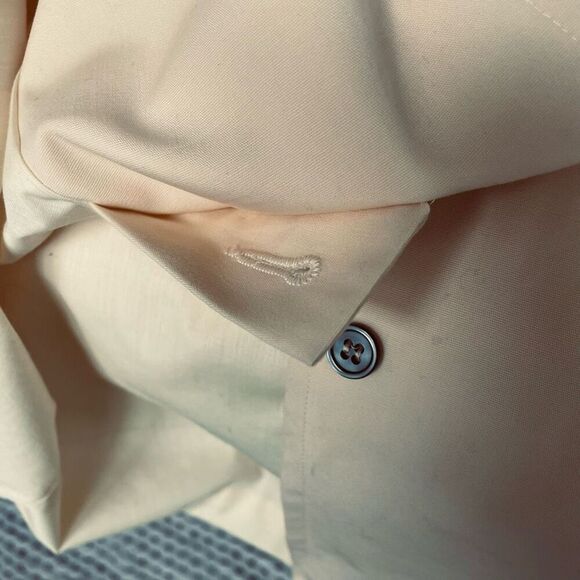 Vintage 60s 70s Carol Brent Pastel Yellow Raincoat S M - Picture 8 of 9